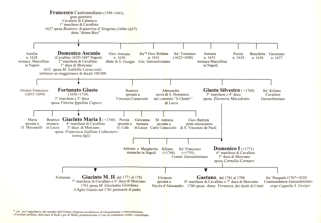 Genealogia Castromediano seconda parte